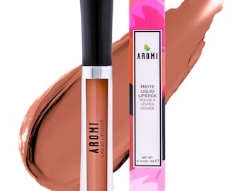 Dark Caramel Matte Liquid Lipstick.  Vegan Lipstick. Cruelty-free. Caramel Lipstick. Liquid to Matte. Brown Lipstick. Beige Lipstick