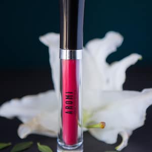 Cherry Red Matte Liquid Lipstick. Glossy to Matte. Makeup. Cosmetics. Liquid Lips. Liquid-to-Matte. Gift for Her. Best Liquid Lipstick. image 1