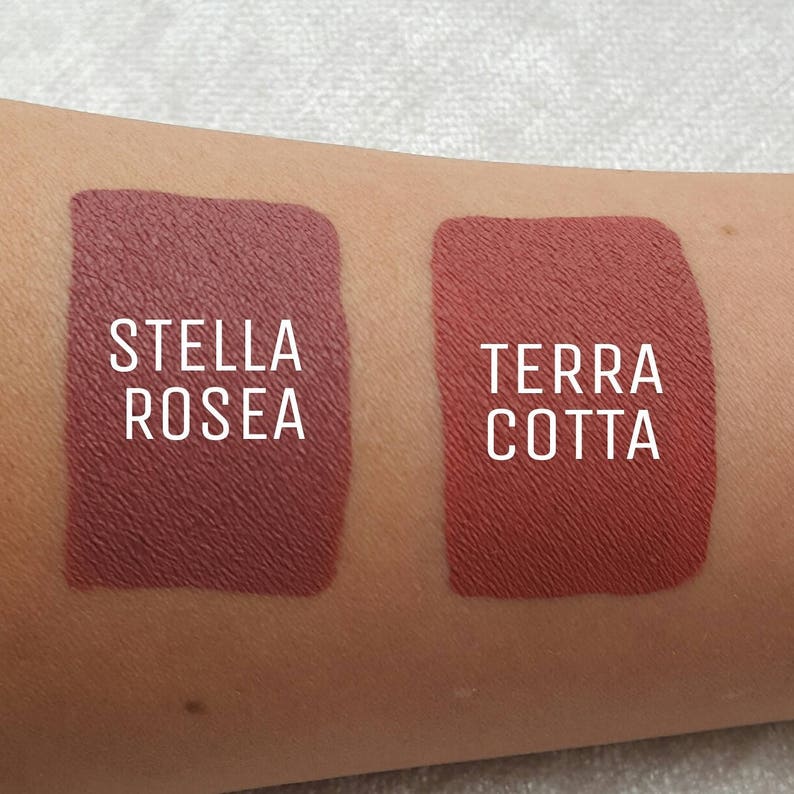 Stella Rosae Liquid Lipstick. Matte Lipstick. Chestnut Rose Lipstick. Nude Lipstick. Rose Lipstick. Vegan Lipstick. Gluten Free image 2