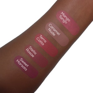 Stella Rosae Liquid Lipstick. Matte Lipstick. Chestnut Rose Lipstick. Nude Lipstick. Rose Lipstick. Vegan Lipstick. Gluten Free image 4