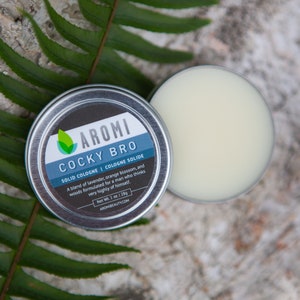 Cocky Bro Solid Cologne, Men's Fragrance, Travel Cologne, Alcohol Free Cologne, Balm and Salve, Stocking Stuffer, Vegan, Cruelty-free, Funny image 8