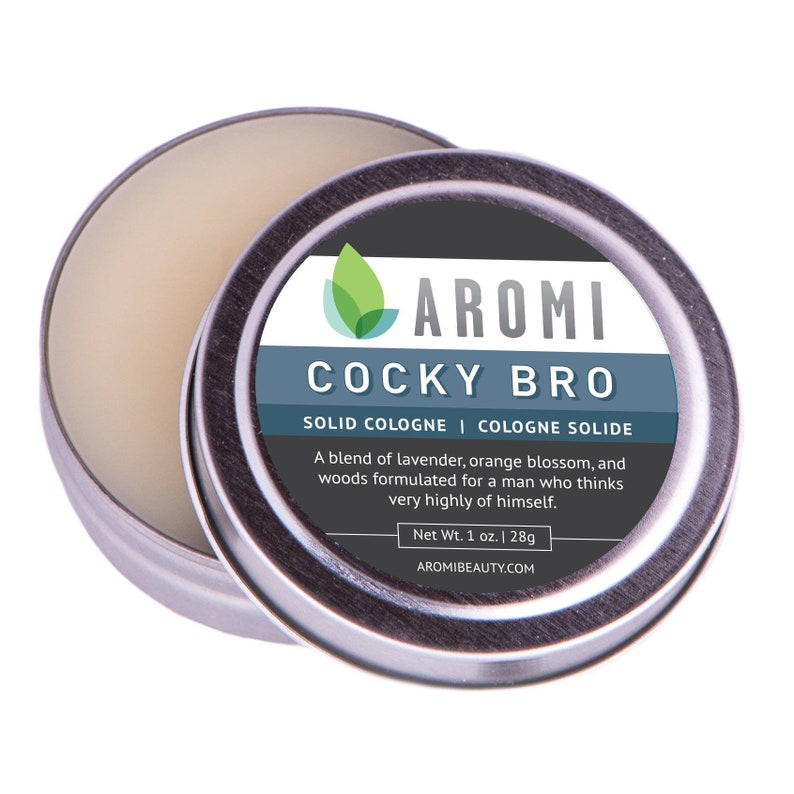 Cocky Bro Solid Cologne, Men's Fragrance, Travel Cologne, Alcohol Free Cologne, Balm and Salve, Stocking Stuffer, Vegan, Cruelty-free, Funny image 5