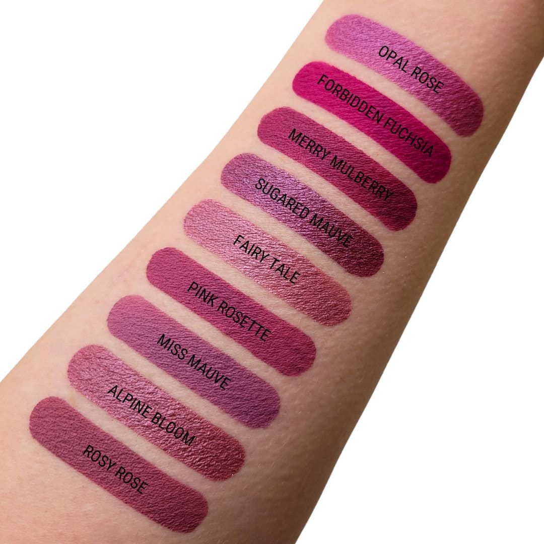 Alpine Bloom Metallic Liquid Lipstick, Chestnut Rose, Berry Lip