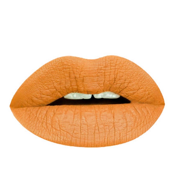 Honey Mustard Matte Liquid Lipstick.  Vegan Lipstick. Cruelty-free. Pumpkin Lipstick. Liquid to Matte. Lipstick. Orange Yellow Lipstick