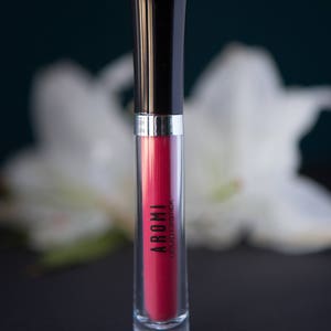 Cherry Red Matte Liquid Lipstick. Glossy to Matte. Makeup. Cosmetics. Liquid Lips. Liquid-to-Matte. Gift for Her. Best Liquid Lipstick. image 6