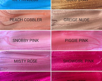 Aromi Lip Gloss | Moisturizing Lip Color, Glossy Finish, Shimmery - available in 10 shades, vegan, cruelty-free