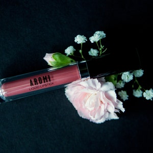 Stella Rosae Liquid Lipstick. Matte Lipstick. Chestnut Rose Lipstick. Nude Lipstick. Rose Lipstick. Vegan Lipstick. Gluten Free image 3