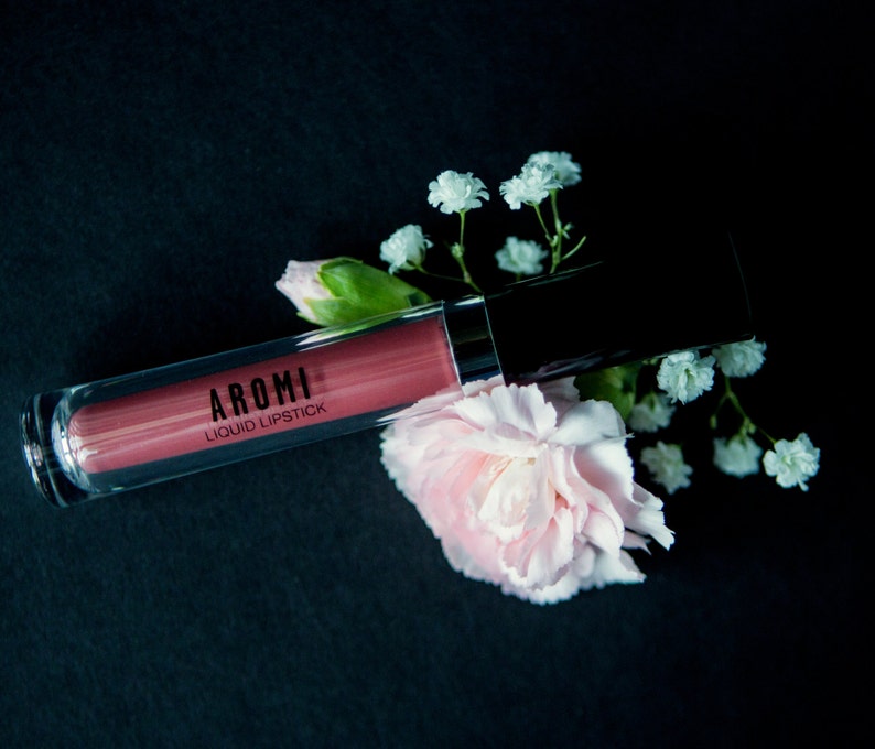 Stella Rosae Liquid Lipstick. Matte Lipstick. Chestnut Rose Lipstick. Nude Lipstick. Rose Lipstick. Vegan Lipstick. Gluten Free image 3