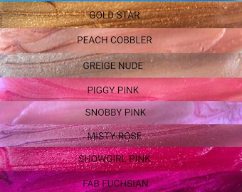 Aromi Lip Gloss | Moisturizing Lip Color, Glossy Finish, Shimmery- available in 14 shades - pink, blue, gold, peach, fuchsia, magenta