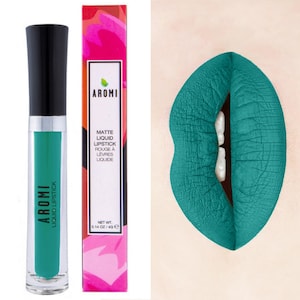 Mermaid Vibes Liquid Lipstick. Makeup. Cosmetics, Matte, Teal Lipstick, Vegan, Cruelty-Free, Green Lipstick, Bath and Beauty, Gluten Free