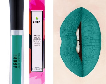 Mermaid Vibes Liquid Lipstick. Makeup. Cosmetics, Matte, Teal Lipstick, Vegan, Cruelty-Free, Green Lipstick, Bath and Beauty, Gluten Free