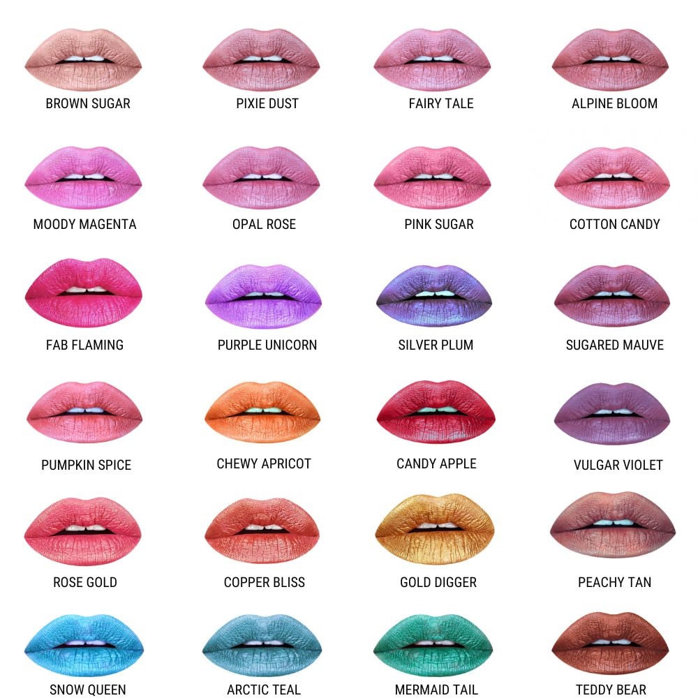 Metallic Liquid Lipstick, Vegan + Cruelty-free Lipstick, Shimmery