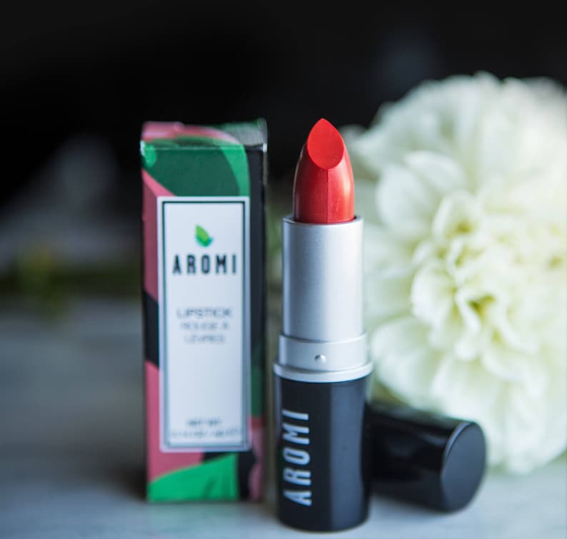 Jacqueminot Lipstick.  Red Lipstick.  Vegan & Cruelty-Free.  Women's Gift.  True Red lipstick.