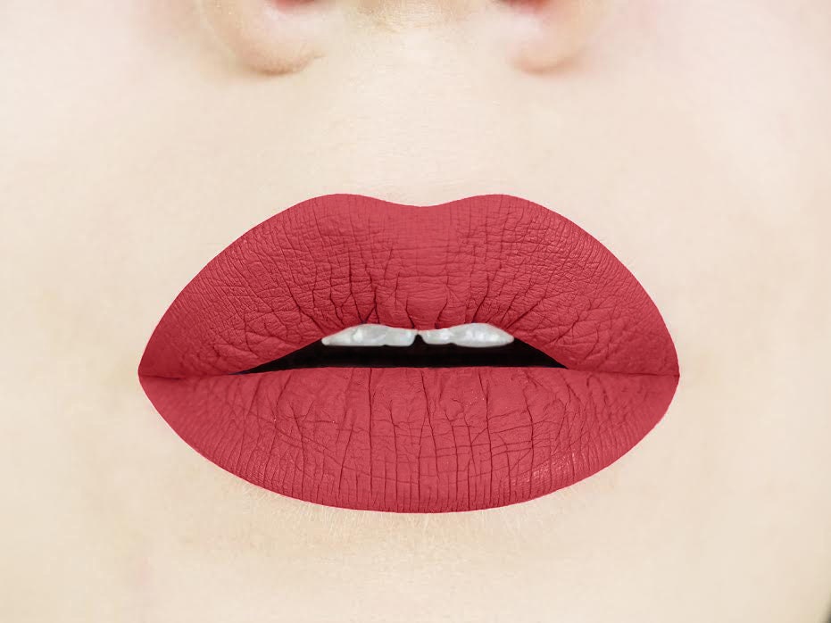 Red Matte Lipstick. Glossy Liquid - Etsy