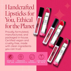 Sugared Mauve Metallic Liquid Lipstick, Metallic Lipstick, Shimmery, Mauve, Pink, Makeup, Cosmetics, Cruelty-free, Vegan, Gift for Her, image 15