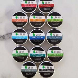 Aromi Solid Cologne Sample - Choose ONE sample!  -men&#39;s cologne, manly cologne, solid fragrance, men&#39;s gift, stocking stuffer, manly smell,