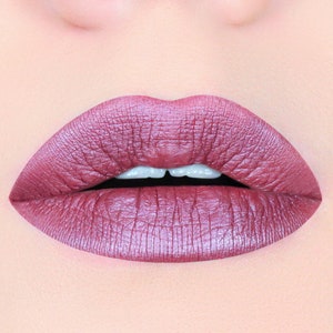 Sugared Mauve Metallic Liquid Lipstick, Metallic Lipstick, Shimmery, Mauve, Pink, Makeup, Cosmetics, Cruelty-free, Vegan, Gift for Her,