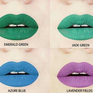 Emerald Green Matte Liquid Lipstick. Makeup. Cosmetics, Matte Lipstick, Green Lips, Vegan, Cruelty-Free, Glossy to Matte, Halloween Makeup image 9