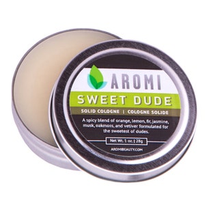 Sweet Dude Solid Cologne, Men's Fragrance, Travel Cologne, Alcohol Free, Vegan Cologne, Cruelty-Free Men, Stocking Stuffer, Gift for Him image 1