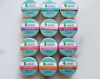 Aromi Solid Perfume Sample - PICK ONE SAMPLE.  Parfum. Cruelty-free. Vegan. Women's gift. Gift for Her. Vegan perfume. Personalized gift.