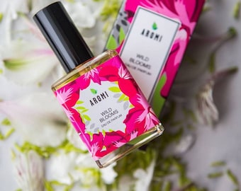 Wild Blooms Eau De Parfum.  Floral perfume. Vegan. Cruelty-free. Woman's gift. Bath & Beauty. Fruity. Spray. Fragrance. Gift for her.