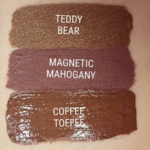 Teddy Bear Metallic Liquid Lipstick, Brown Liquid Lipstick, Metallic Liquid Lipstick, Vegan Lipstick, Cruelty-free Lipstick, Shimmery,