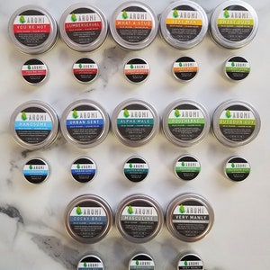 All 13 Solid Cologne Samples - Men's Solid Fragrance, Mini Size, Sample Pack, Manly Gift Idea, Vegan Cologne, Cruelty-free,Travel Cologne image 2
