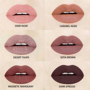 Caramel Nude Matte Liquid Lipstick. Matte Liquid Lipstick. Warm Caramel Lipstick. Liquid to Matte, Beige Lipstick, Vegan, Cruelty-free image 6