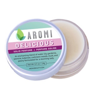 Delicious Solid Perfume |  floral perfume,  women&#39;s solid perfume, women&#39;s fragrance, honeysuckle perfume, tuberose, gardenia, women&#39;s gift