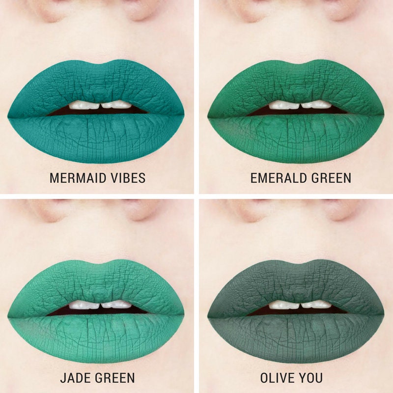 Olive green liquid lipstick deals