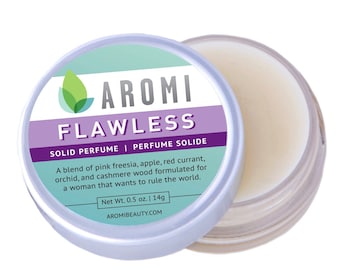 Flawless solid perfume - women's perfume, solid fragrance, cruelty-free fragrance, travel perfume, vegan perfume, gift for her, parfum