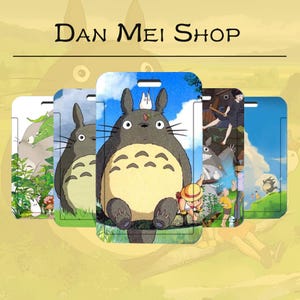 Totoro-kaarthouder – schattige anime-portemonnee, op Ghibli geïnspireerde ID- en creditcardhouder, kawaii kaarthouder