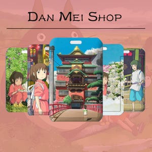Porta carte Studio Ghibli Spirited Away – Porta carte anime Chihiro, simpatico organizer per carte kawaii