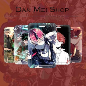 My Hero Academia Kartenhalter | Boku no Hero Academia Ausweistasche | Deku, Bakugo, Todoroki Anime Merch | Otaku Geschenk