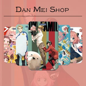 Porta-cartões de anime Spy x Family | Carteira fofa Anya Forger | Porta-cartões de crédito para fãs de anime | Presente kawaii da família Spy para otaku