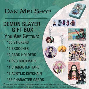 Demon Slayer Gift Box – Anime Fan Gift, Kimetsu no Yaiba Merch, Nezuko & Tanjiro Inspired, Otaku Mystery Box