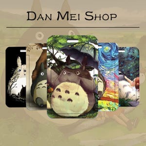 My Neighbor Totoro-kaarthouder – schattig anime-kaartetui, op Ghibli geïnspireerde portemonnee, kawaii-kaarthouder en creditcardhouder