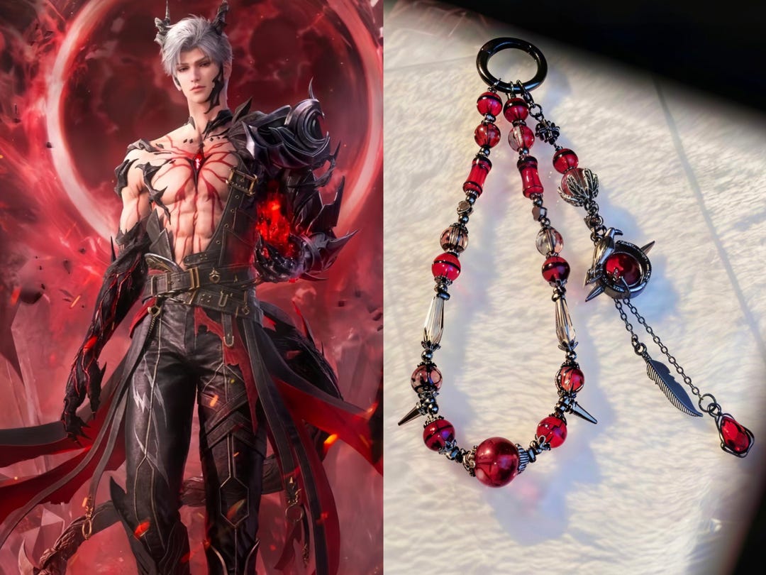 Cosplayer Introduction Character Keychain Sylus Inspired Keychain Phone Chain– Love and Deep Space Key Ring ...