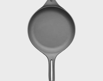 Padella in ghisa non rivestita di alta qualità / Manico singolo, profondità 24 cm - Fatta a mano da OIGEN / Artigianato autentico / Perfetta per cucinare / Realizzata in Giappone