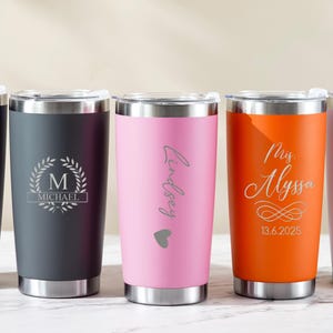Personalized Tumbler, Insulated Engraved Cup, Laser Engraved Gift, Stainless Steel cup, Fathers Day Gift, 20 oz Tumbler, Travel Mug 25060903