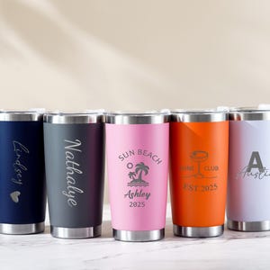 Insulated Cup, Stainless Steel Cups, Custom Engraved Travel Tumbler, 20Oz Tumbler, Bachelorette Party, Cooperate Gift, Father's Day 25052403