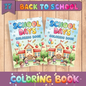 Back to School Coloring Book: 17 Fun Pages for Kids (PDF Download