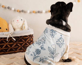 Personalized pet T-shirt, dog lover T-shirt, custom T-shirt for French Bulldogs, summer dog clothing, pet lover gifts, gift for pet