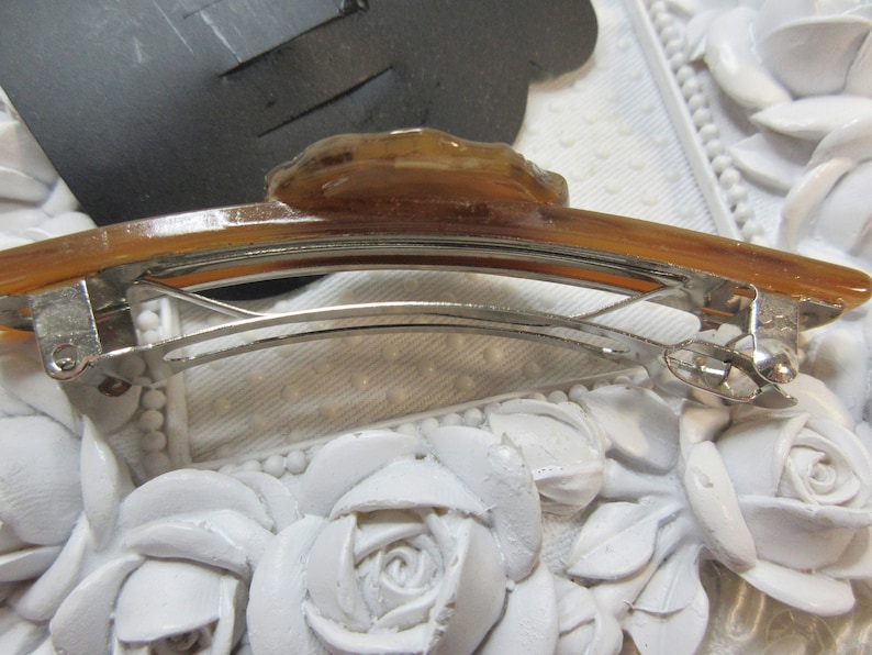 Acetate Made in France Barrette Made in France Barrette Vintage Karina Made in France Shell Look barrette Karina NEW old stock