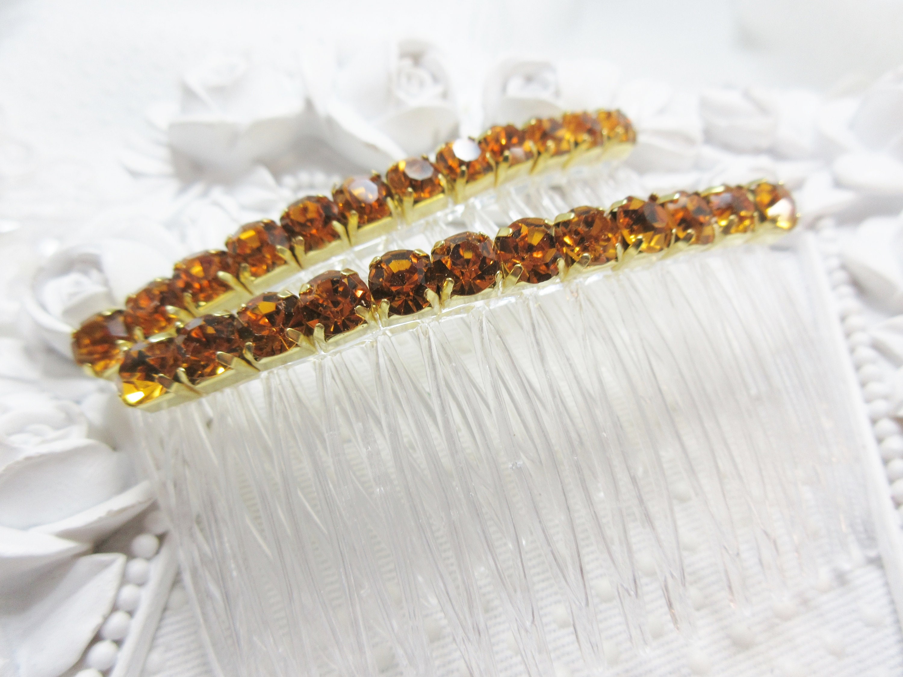 Citrine Hair Clip - Etsy display picture 3