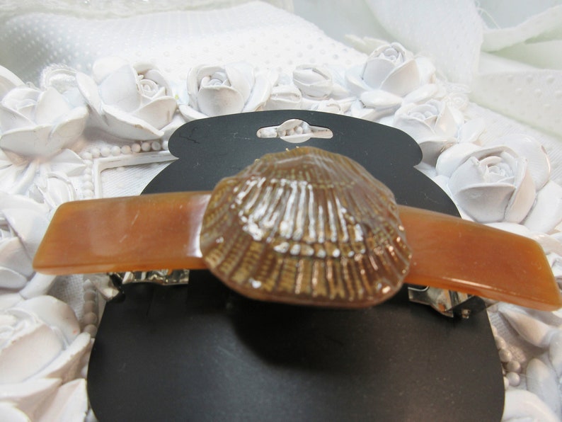 Acetate Made in France Barrette Made in France Barrette Vintage Karina Made in France Shell Look barrette Karina NEW old stock