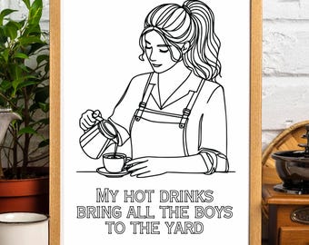 Coffee Wall Art, Retro Coffee Poster, Coffee Cart Print, Coffee Station Decor, Coffee Lover Art, Coffee Bar Print Art, Coffee Vibes, Coffee