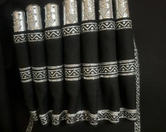 Set of 16 Plastic Decorative Gazyrs – Traditional Georgian Chokha accessories