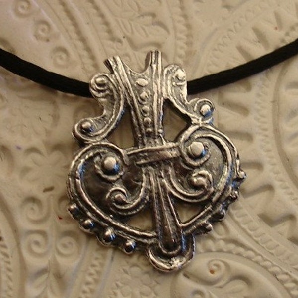 Victorian Fine Silver Metal Clay Necklace