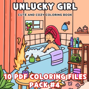 Unglücksmädchen Pack #4: Eine Parodie Malbuch der Unglücksmomente